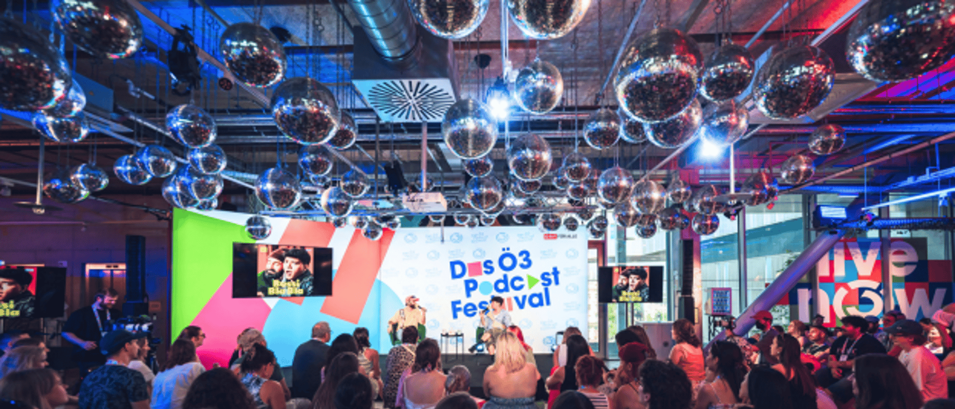 Ö3-Podcast-Festival on stage