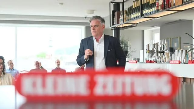 Wirtschaftstalk der Kleinen Zeitung 2026 on stage