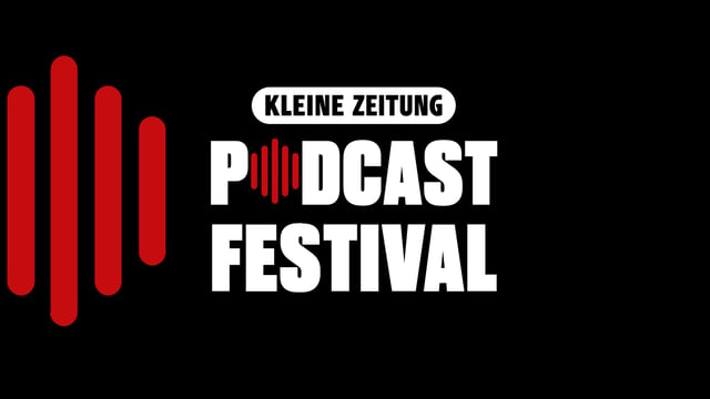 Kleine Zeitung Podcast Festival on stage